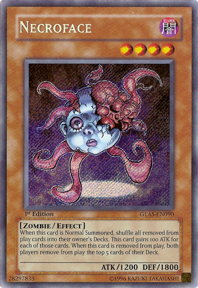 Necroface [GLAS-EN090] Secret Rare - PCA Designer Toys