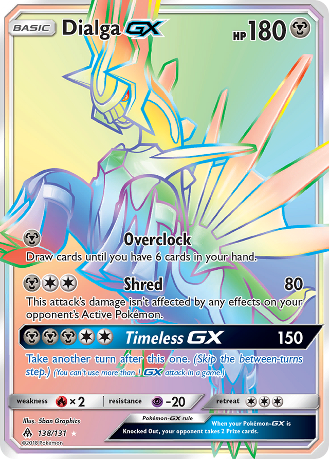 Dialga GX (138/131) [Sun & Moon: Forbidden Light] - PCA Designer Toys