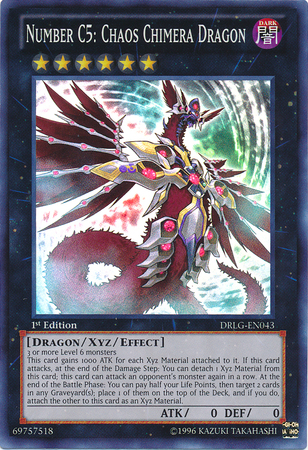 Number C5: Chaos Chimera Dragon [DRLG-EN043] Super Rare - PCA Designer Toys