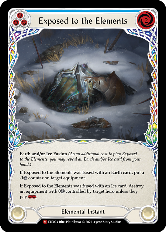 Exposed to the Elements [ELE093] (Tales of Aria)  1st Edition Rainbow Foil - PCA Designer Toys