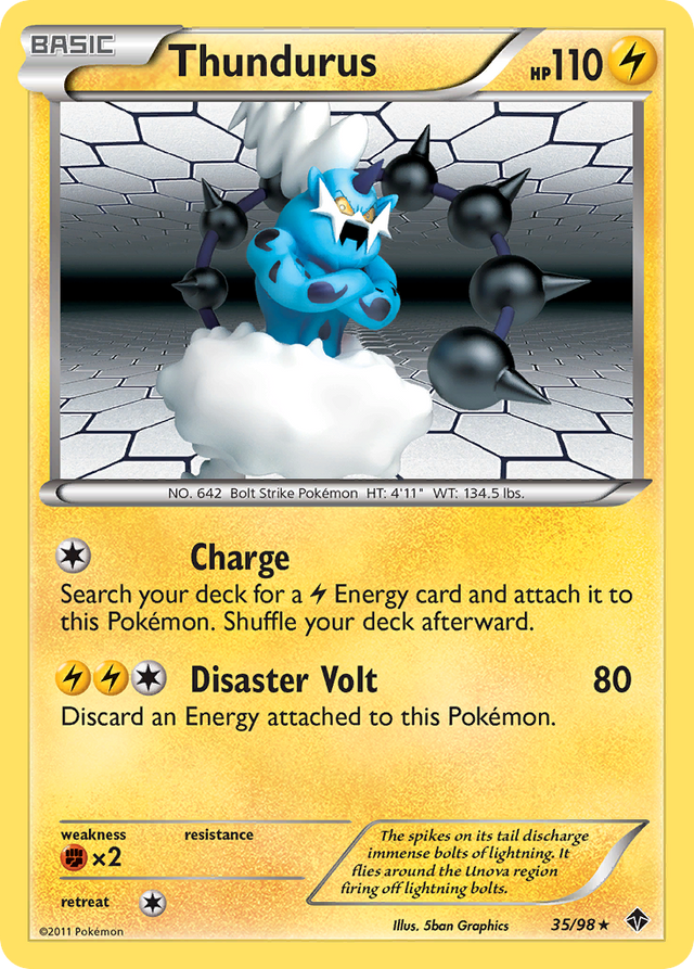 Thundurus (35/98) [Black & White: Emerging Powers] - PCA Designer Toys