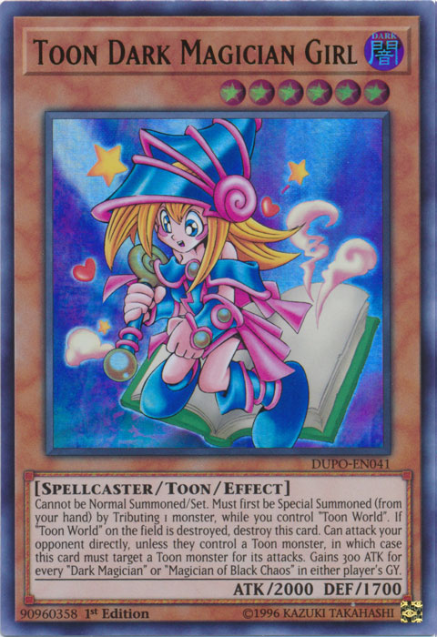 Toon Dark Magician Girl [DUPO-EN041] Ultra Rare - PCA Designer Toys