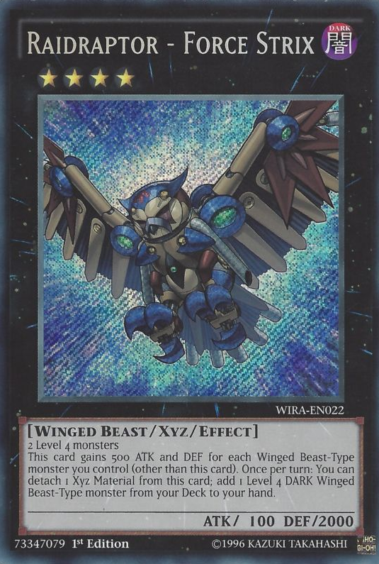 Raidraptor - Force Strix [WIRA-EN022] Secret Rare - PCA Designer Toys