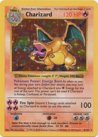 Charizard (4/102) [Base Set Shadowless Unlimited] - PCA Designer Toys
