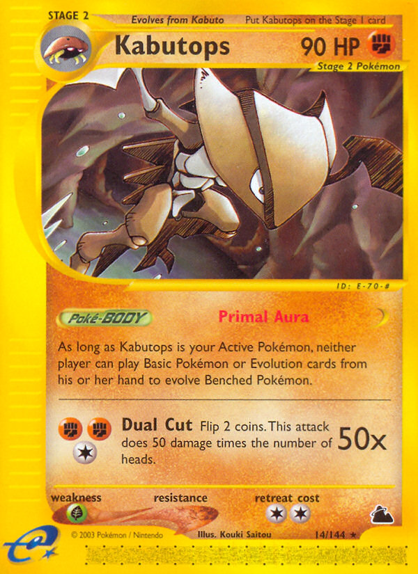 Kabutops (14/144) [Skyridge] - PCA Designer Toys