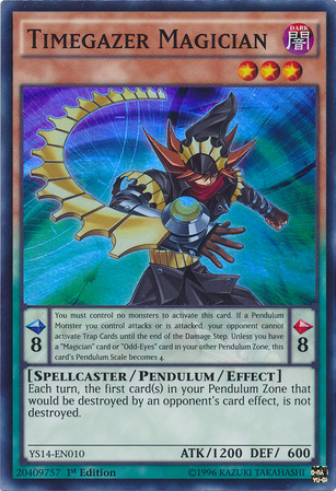 Timegazer Magician [YS14-EN010] Super Rare - PCA Designer Toys