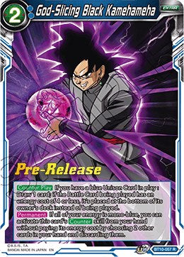 God-Slicing Black Kamehameha (BT10-057) [Rise of the Unison Warrior Prerelease Promos] - PCA Designer Toys