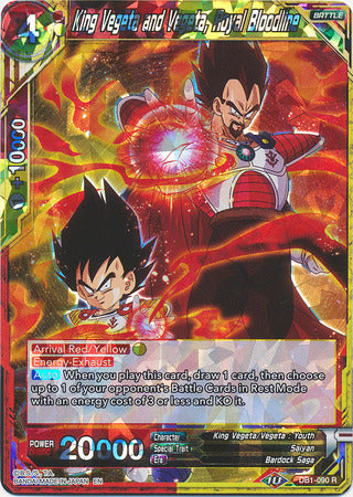 King Vegeta and Vegeta, Royal Bloodline (DB1-090) [Dragon Brawl] - PCA Designer Toys