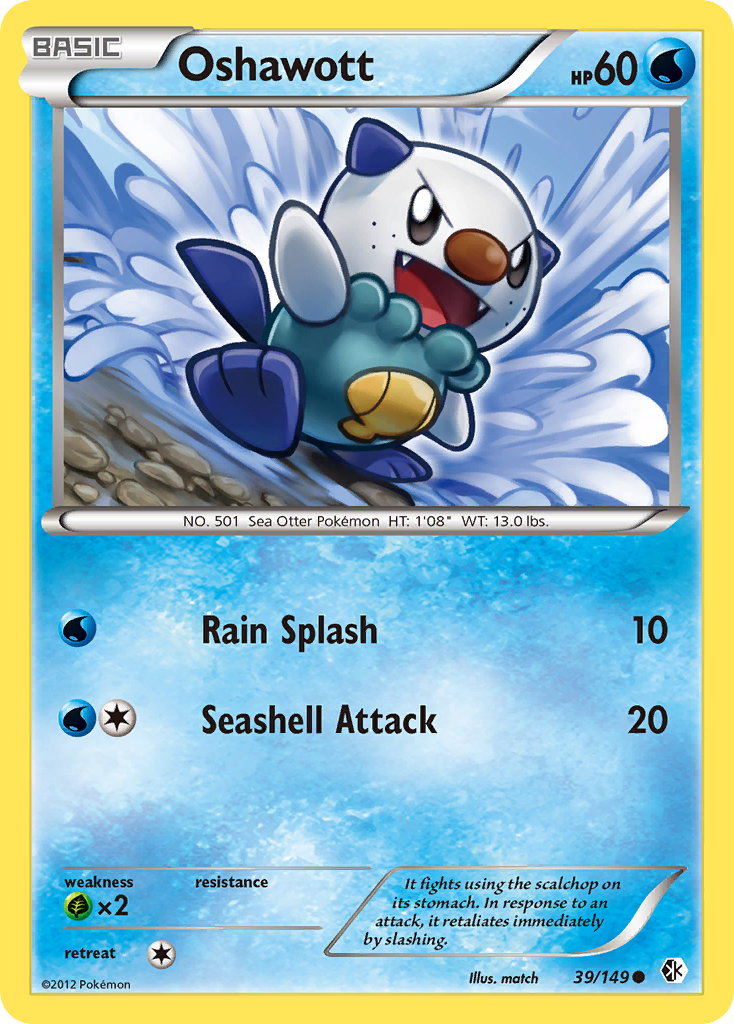 Oshawott (39/149) [Black & White: Boundaries Crossed]