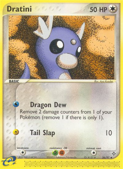 Dratini (26/97) [EX: Dragon] - PCA Designer Toys