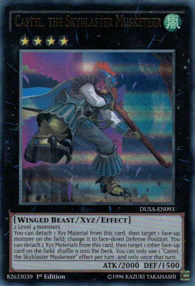 Castel, the Skyblaster Musketeer [DUSA-EN093] Ultra Rare - PCA Designer Toys
