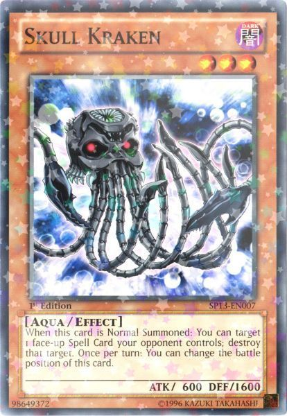 Skull Kraken [SP13-EN007] Starfoil Rare - PCA Designer Toys