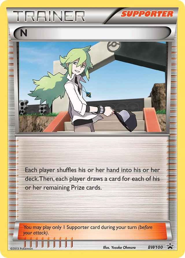N (BW100) (Battle Arena Deck Exclusive) [Black & White: Black Star Promos] - PCA Designer Toys
