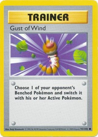 Gust of Wind (93/102) [Base Set Shadowless Unlimited] - PCA Designer Toys