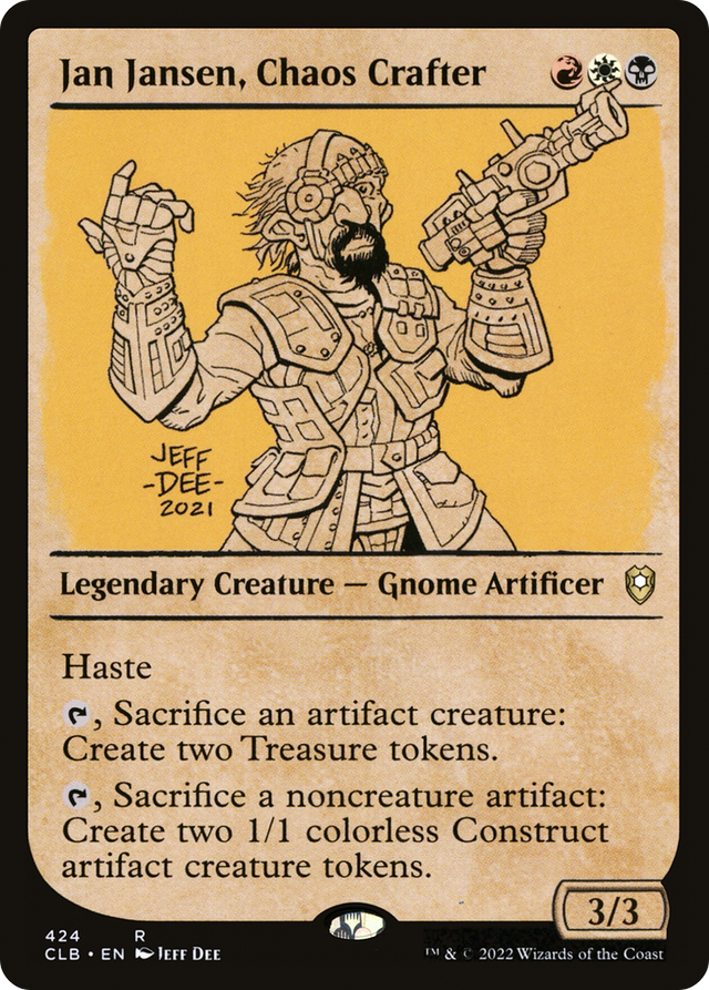 Jan Jansen, Chaos Crafter (Showcase) [Commander Legends: Battle for Baldur's Gate] - PCA Designer Toys