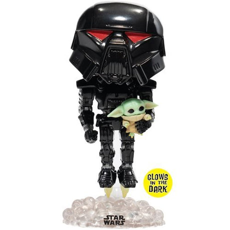 Dark Trooper with Grogu GITD Pop! IN STOCK - PCA Designer Toys