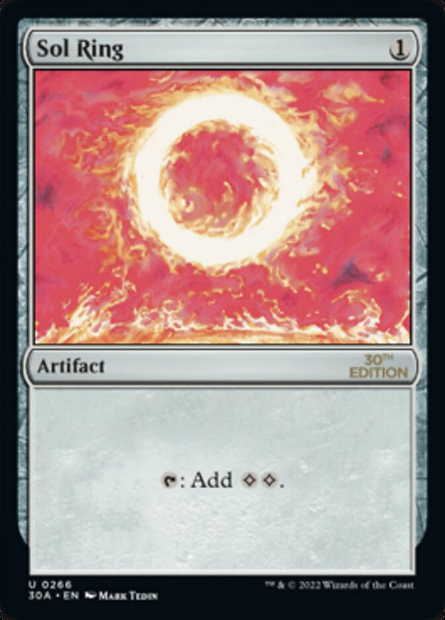 Sol Ring (266) [30th Anniversary Edition] - PCA Designer Toys