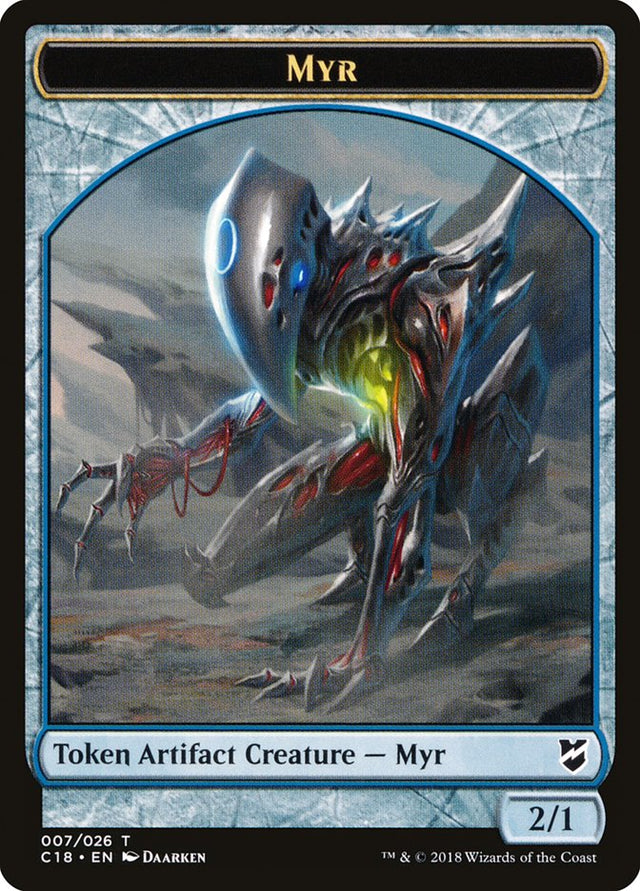 Myr Token (007/026) [Commander 2018 Tokens] - PCA Designer Toys