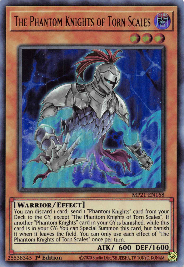 The Phantom Knights of Torn Scales [MP21-EN168] Ultra Rare - PCA Designer Toys