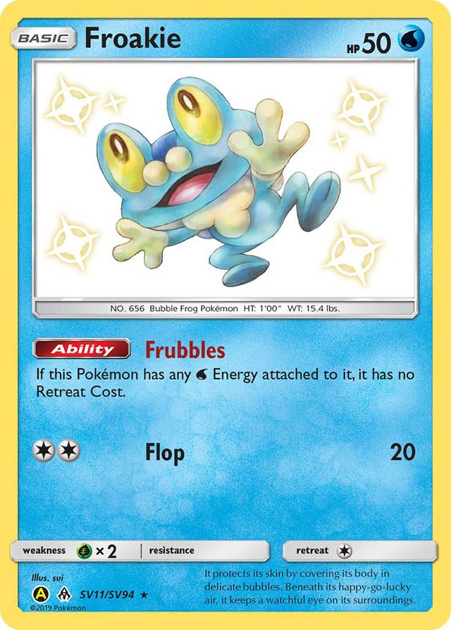 Froakie (SV11/SV94) [Sun & Moon: Hidden Fates - Shiny Vault] - PCA Designer Toys