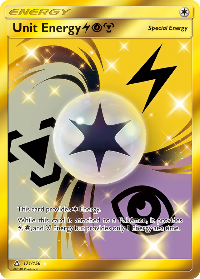 Unit Energy (171/156) (Lightning, Psychic, Metal) [Sun & Moon: Ultra Prism] - PCA Designer Toys