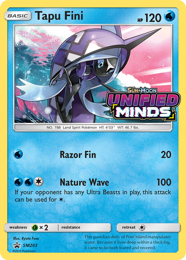 Tapu Fini (SM203) [Sun & Moon: Black Star Promos] - PCA Designer Toys