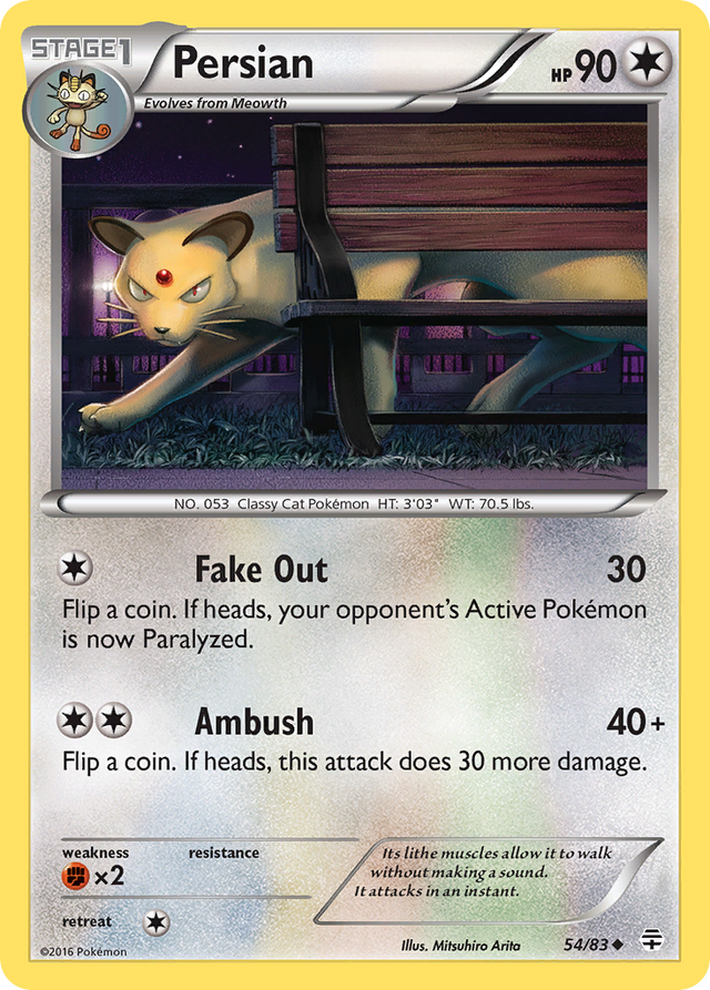 Persian (54/83) [XY: Generations] - PCA Designer Toys
