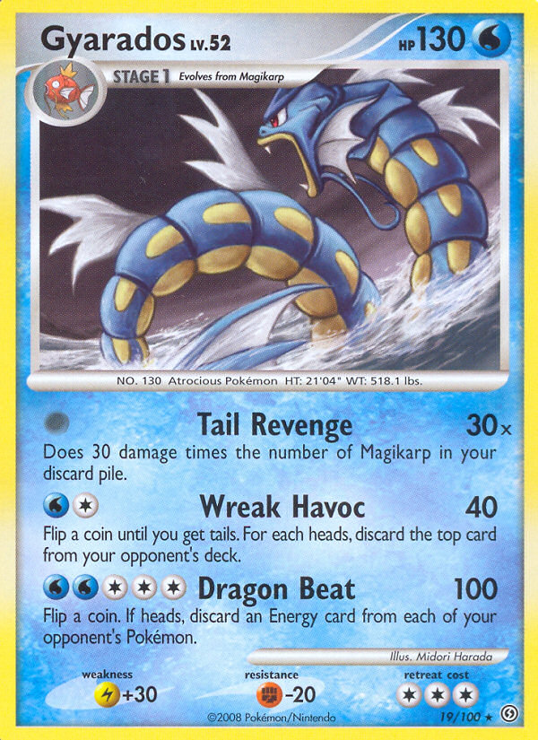 Gyarados (19/100) [Diamond & Pearl: Stormfront] - PCA Designer Toys