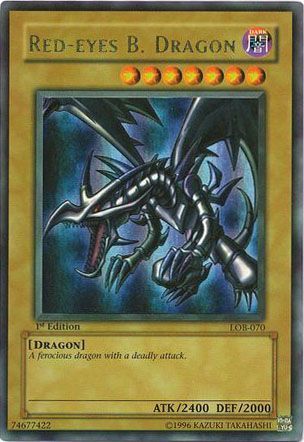 Red-Eyes B. Dragon [LOB-070] Ultra Rare - PCA Designer Toys