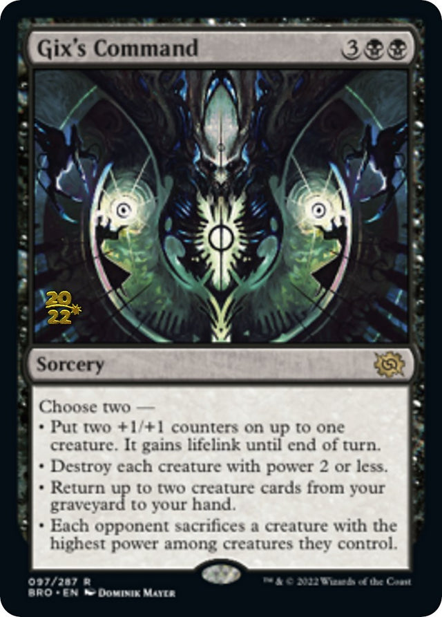 Gix's Command [The Brothers' War: Prerelease Promos]