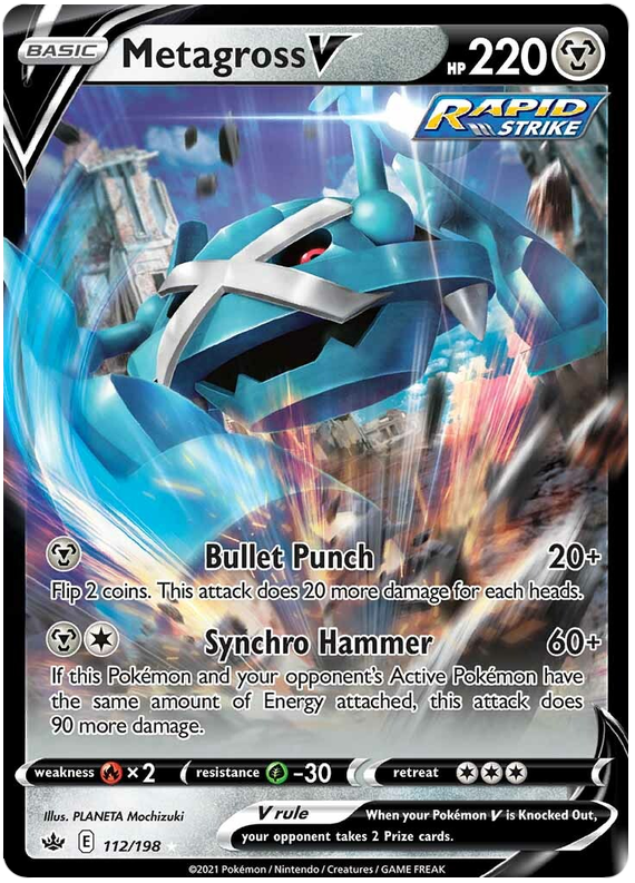 Metagross V (112/198) [Sword & Shield: Chilling Reign] - PCA Designer Toys