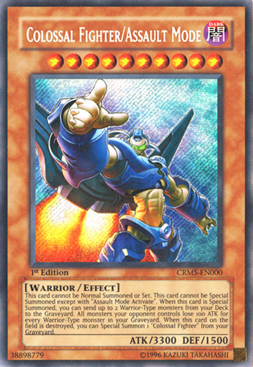 Colossal Fighter/Assault Mode [CRMS-EN000] Secret Rare - PCA Designer Toys