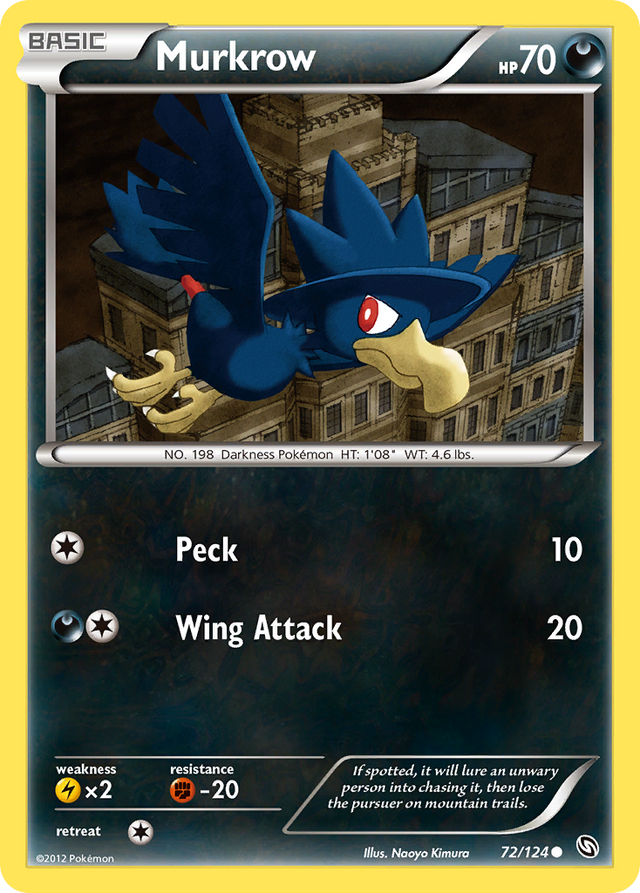 Murkrow (72/124) [Black & White: Dragons Exalted] - PCA Designer Toys