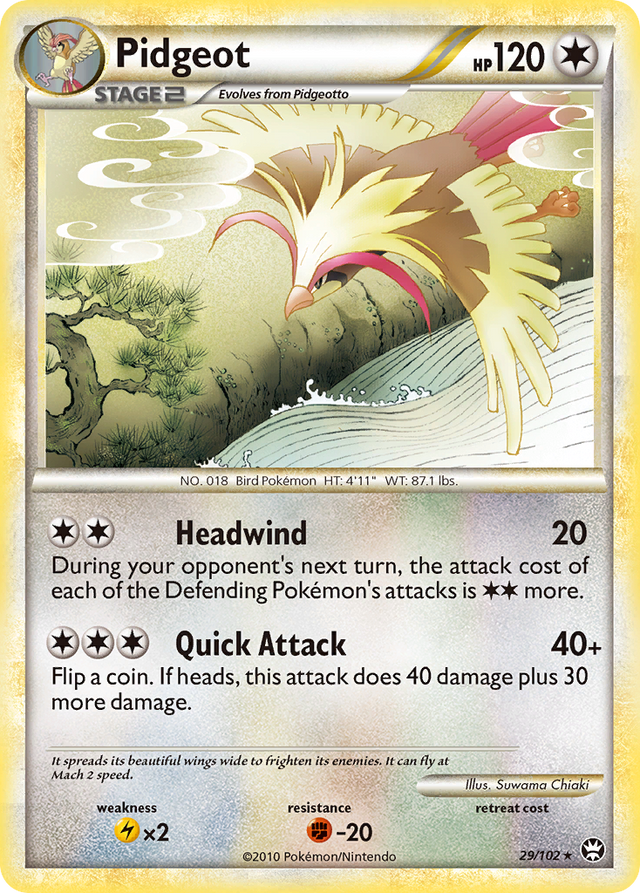 Pidgeot (29/102) [HeartGold & SoulSilver: Triumphant] - PCA Designer Toys