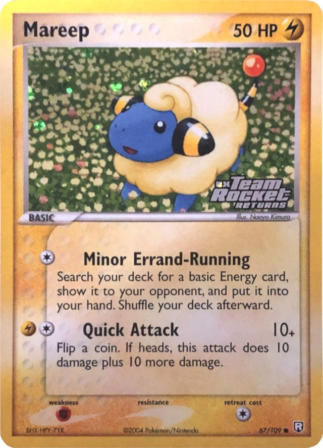 Mareep (67/109) (Stamped) [EX: Team Rocket Returns] - PCA Designer Toys