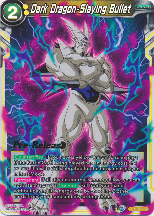 Dark Dragon-Slaying Bullet (BT10-121) [Rise of the Unison Warrior Prerelease Promos] - PCA Designer Toys