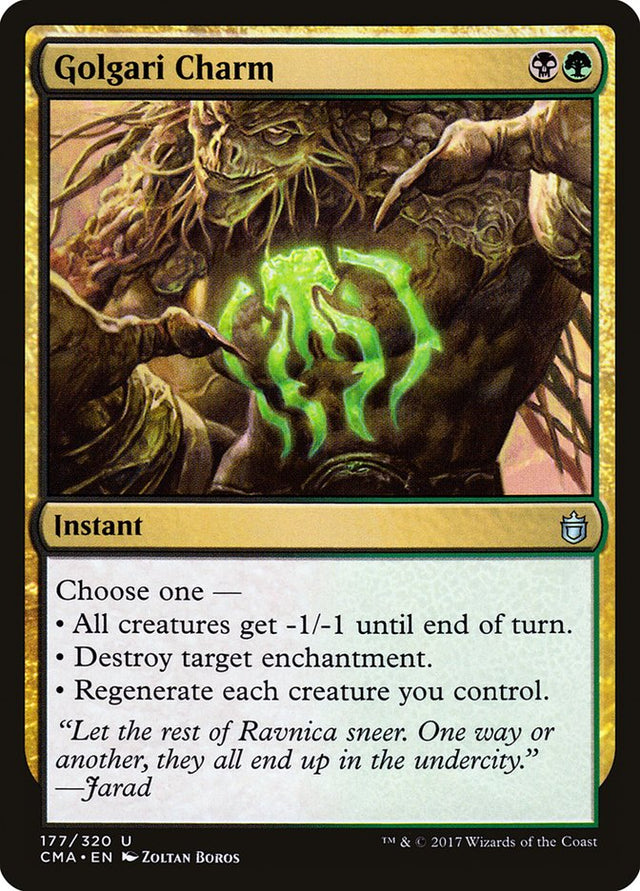 Golgari Charm [Commander Anthology] - PCA Designer Toys