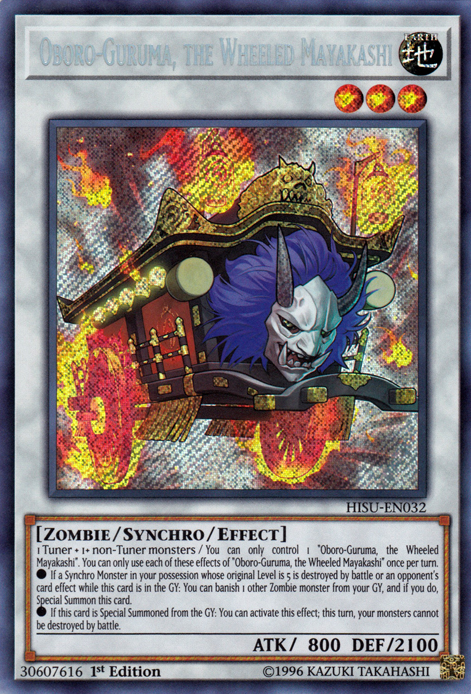 Oboro-Guruma, the Wheeled Mayakashi [HISU-EN032] Secret Rare - PCA Designer Toys