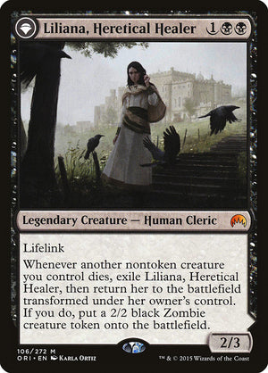 Liliana, Heretical Healer // Liliana, Defiant Necromancer [Magic Origins] - PCA Designer Toys