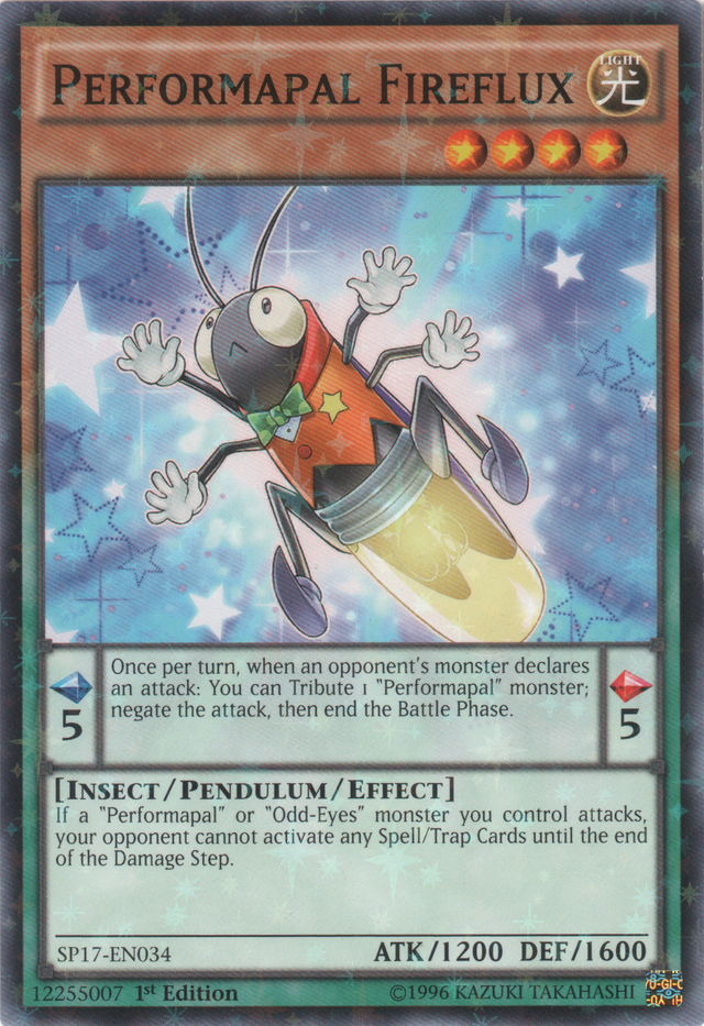Performapal Fireflux [SP17-EN034] Starfoil Rare - PCA Designer Toys
