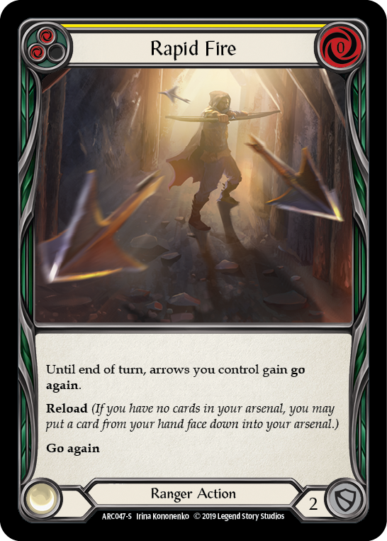 Rapid Fire [ARC047-S] (Arcane Rising)  1st Edition Normal - PCA Designer Toys