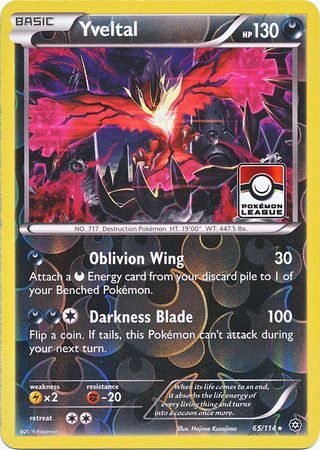 Yveltal (65/114) (Steam Siege League Promo) [XY: Steam Siege] - PCA Designer Toys