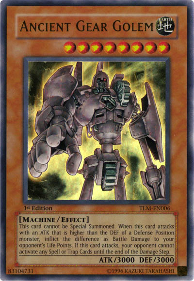 Ancient Gear Golem [TLM-EN006] Ultra Rare - PCA Designer Toys