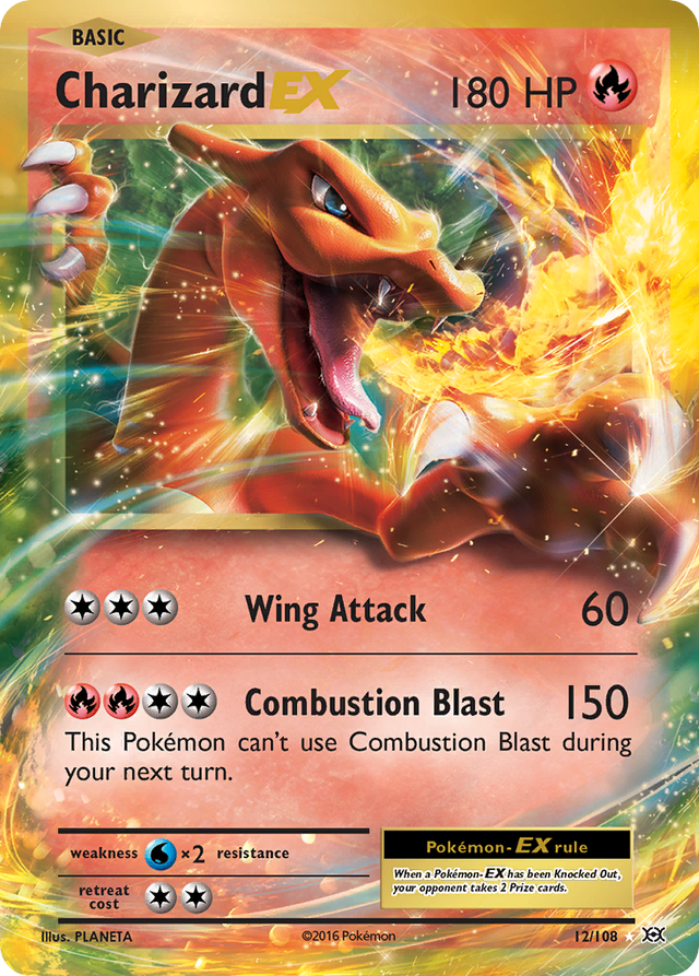 Charizard EX (12/108) [XY: Evolutions] - PCA Designer Toys
