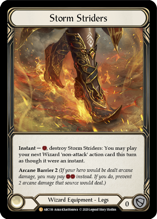Storm Striders [U-ARC116] (Arcane Rising Unlimited)  Unlimited Rainbow Foil - PCA Designer Toys