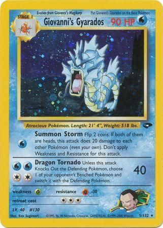 Giovanni's Gyarados (5/132) [Gym Challenge Unlimited] - PCA Designer Toys