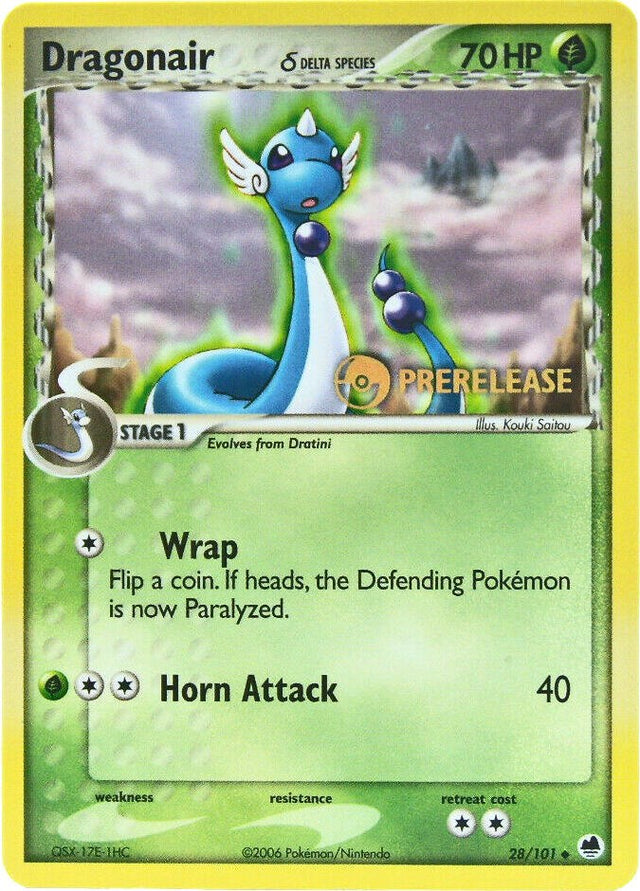 Dragonair (28/101) (Prerelease) [EX: Dragon Frontiers] - PCA Designer Toys