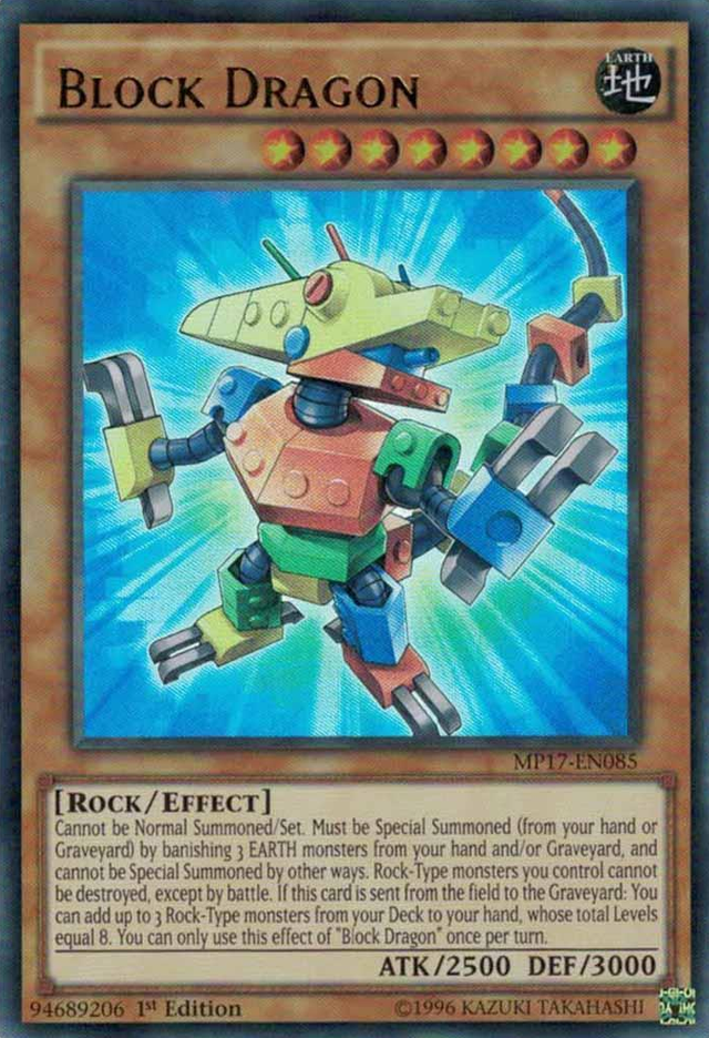 Block Dragon [MP17-EN085] Ultra Rare - PCA Designer Toys