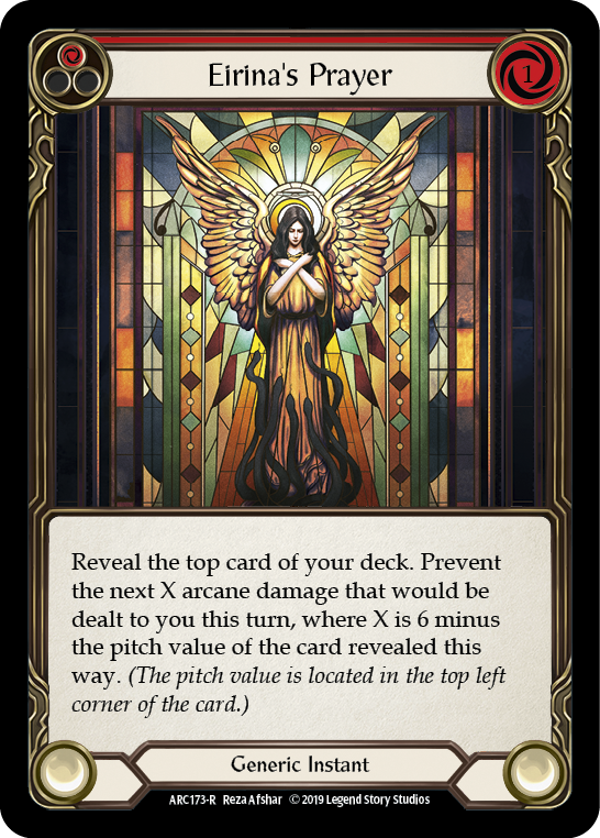 Eirina's Prayer (Red) [ARC173-R] (Arcane Rising)  1st Edition Normal - PCA Designer Toys