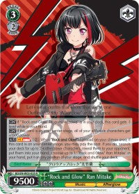 "Rock and Glow" Ran Mitake (BD/EN-W03-035 R) [BanG Dream! Girls Band Party! MULTI LIVE]